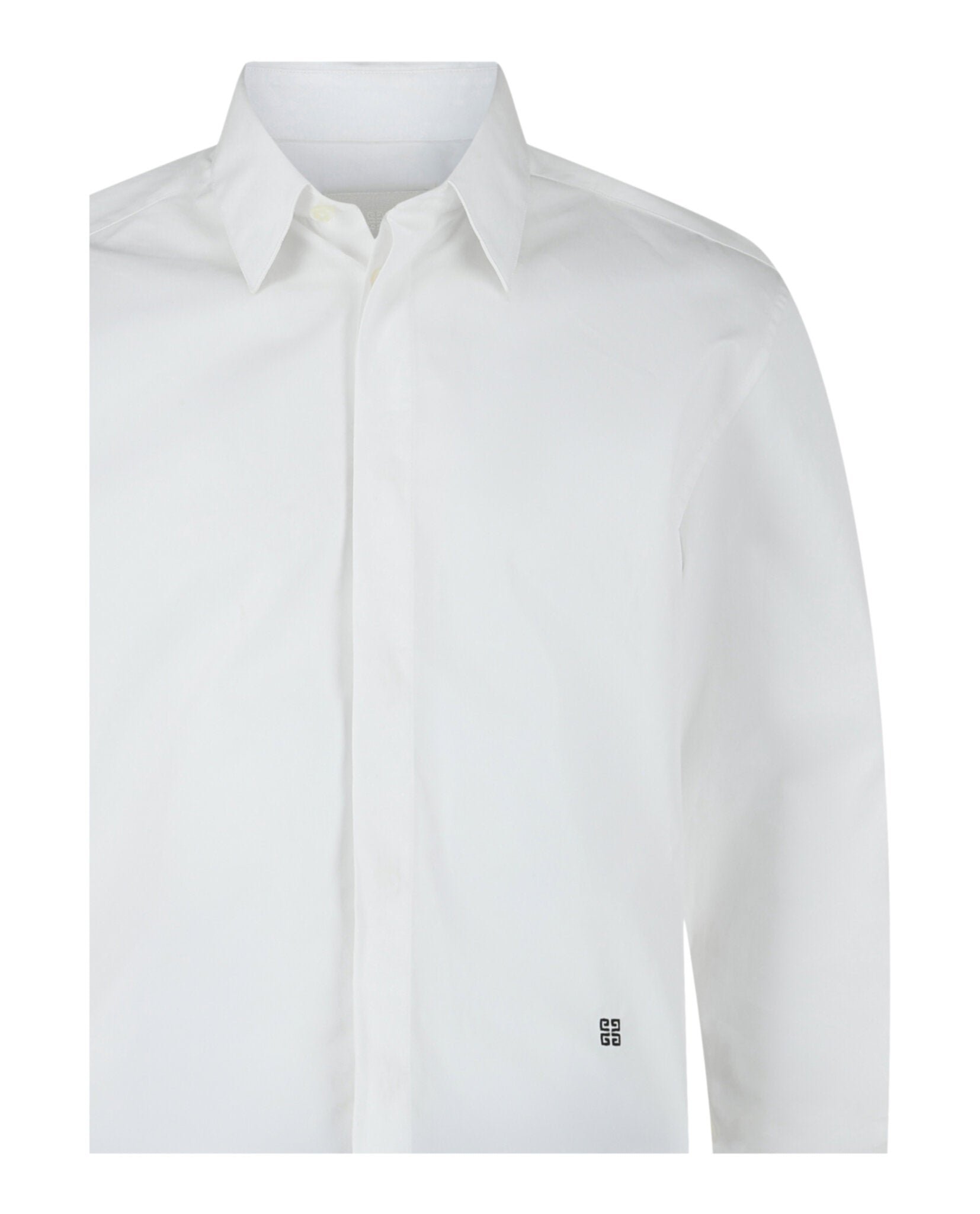 Givenchy Givenchy Mens 4G Embroidered Long Sleeve Dress Shirt