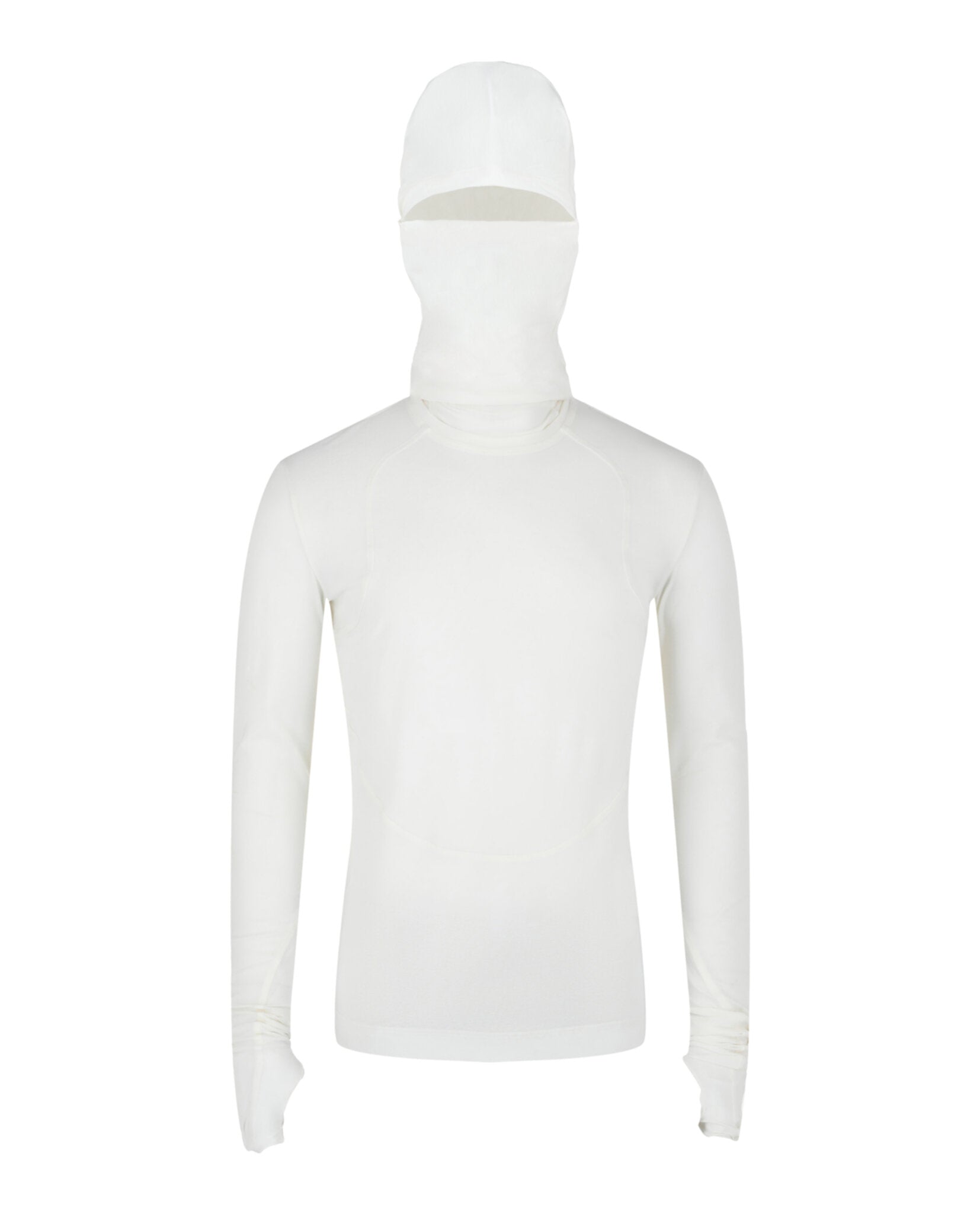 Givenchy Mens Long Sleeve Balaclava Shirt With Gloves