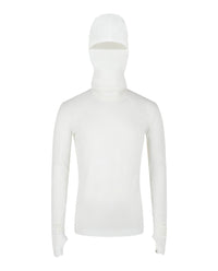 Givenchy Mens Long Sleeve Balaclava Shirt With Gloves