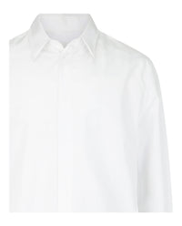 Givenchy Mens Contemporary Logo Detailed Collared Shirt