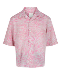 Givenchy Mens Pearl Print Hawaiian Shirt