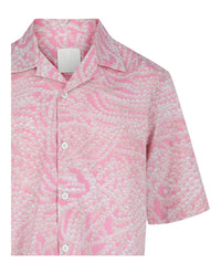 Givenchy Mens Pearl Print Hawaiian Shirt