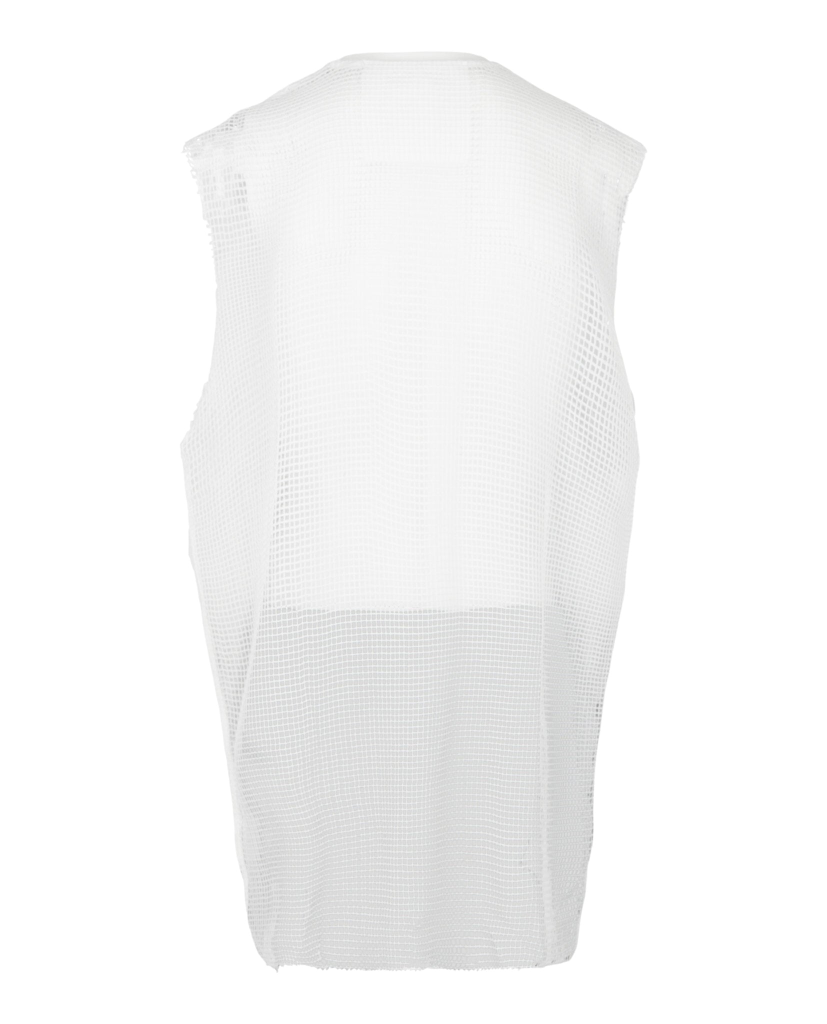 Givenchy Mens Net Tank Top With Raw-Edge Trim