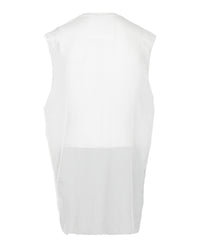 Givenchy Mens Net Tank Top With Raw-Edge Trim