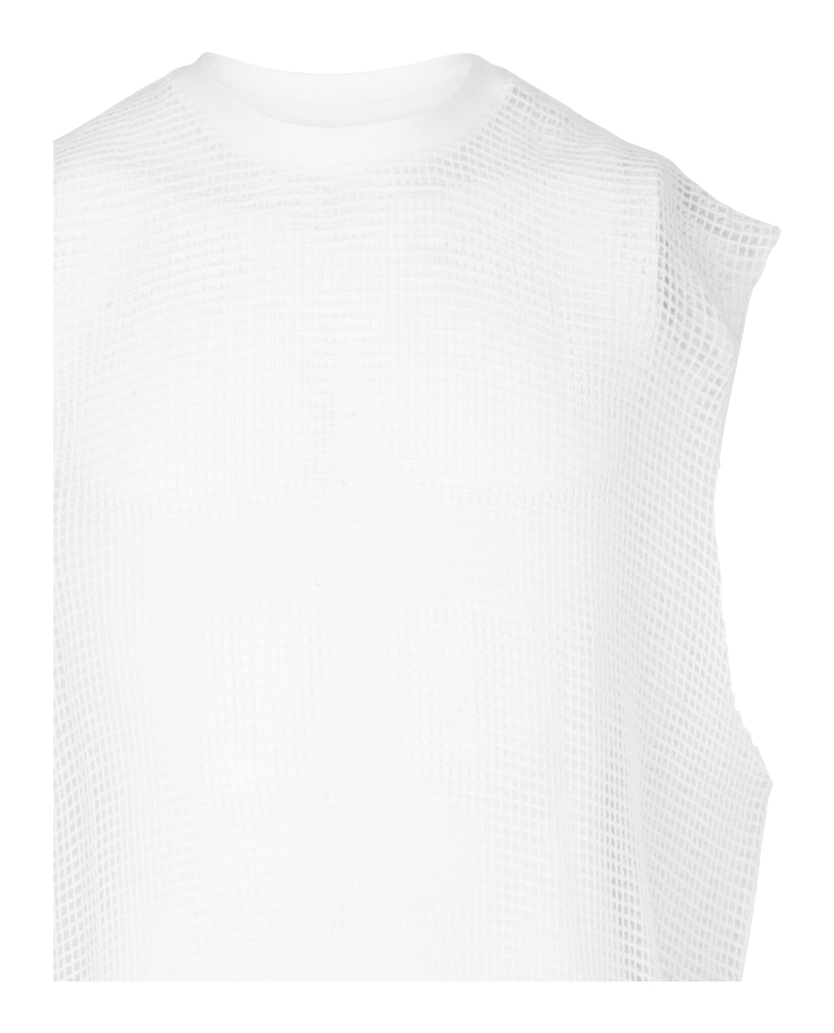 Givenchy Mens Net Tank Top With Raw-Edge Trim