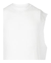 Givenchy Mens Net Tank Top With Raw-Edge Trim