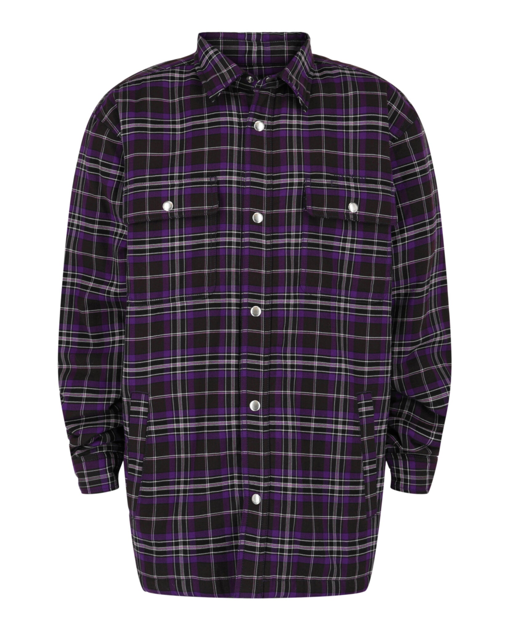 Givenchy Mens Long Sleeve Check Jacket Dark Purple