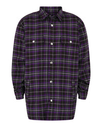 Givenchy Mens Long Sleeve Check Jacket Dark Purple