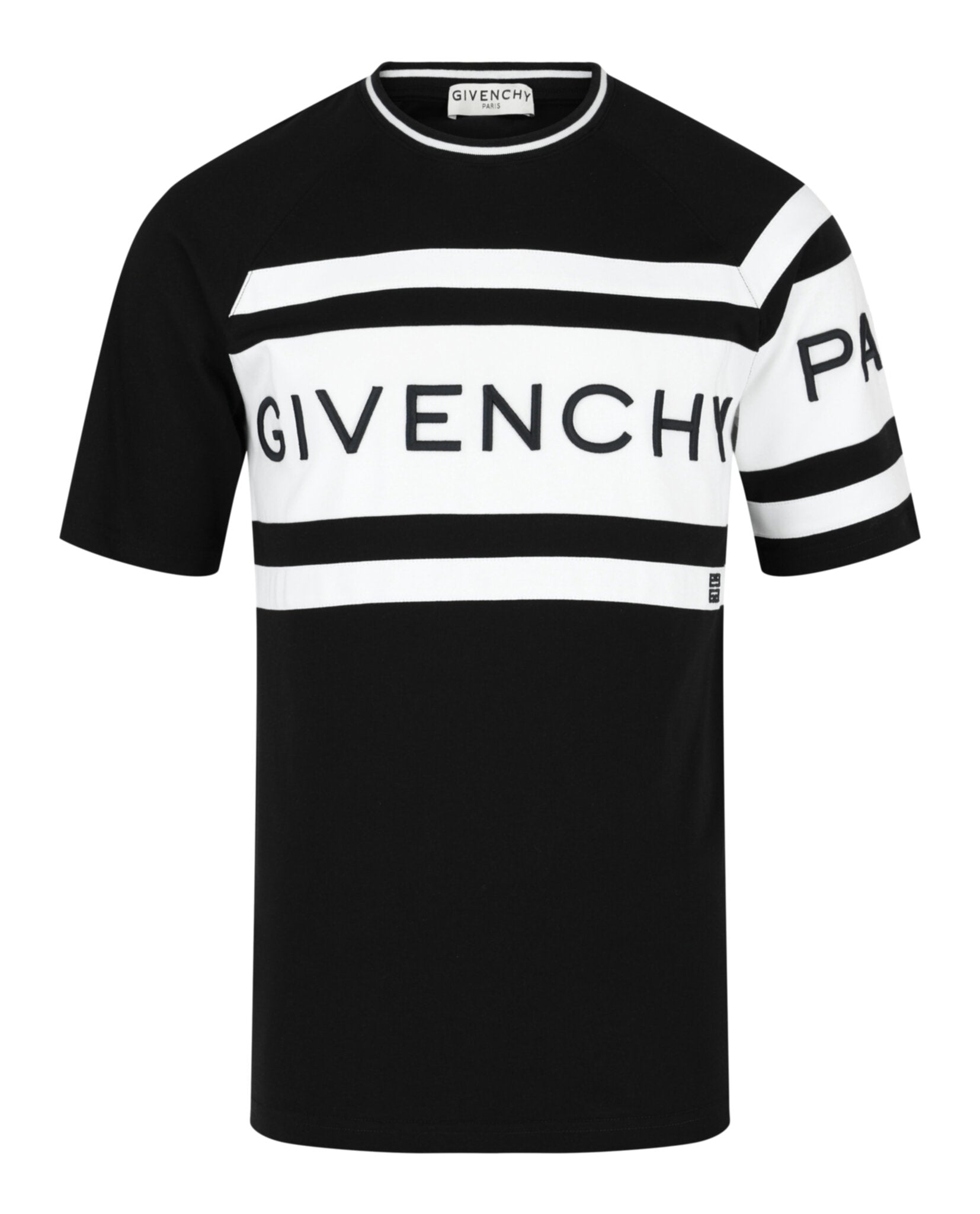 Givenchy Mens Slim-Fit Embroidered Logo T-Shirt