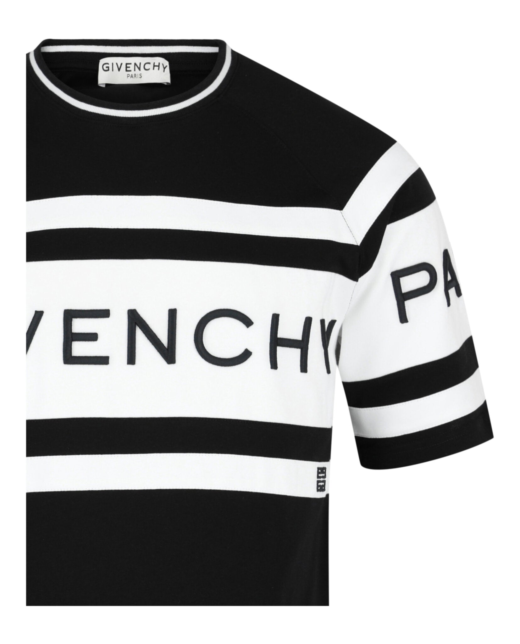 Givenchy Mens Slim-Fit Embroidered Logo T-Shirt