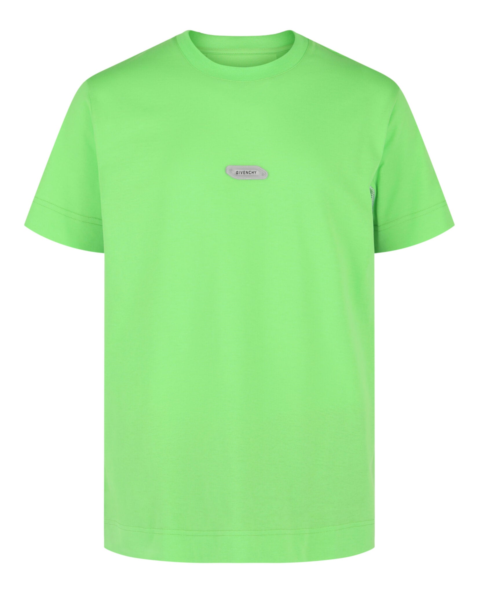 Givenchy Mens Logo Crewneck Short-Sleeve T-Shirt Bright Green