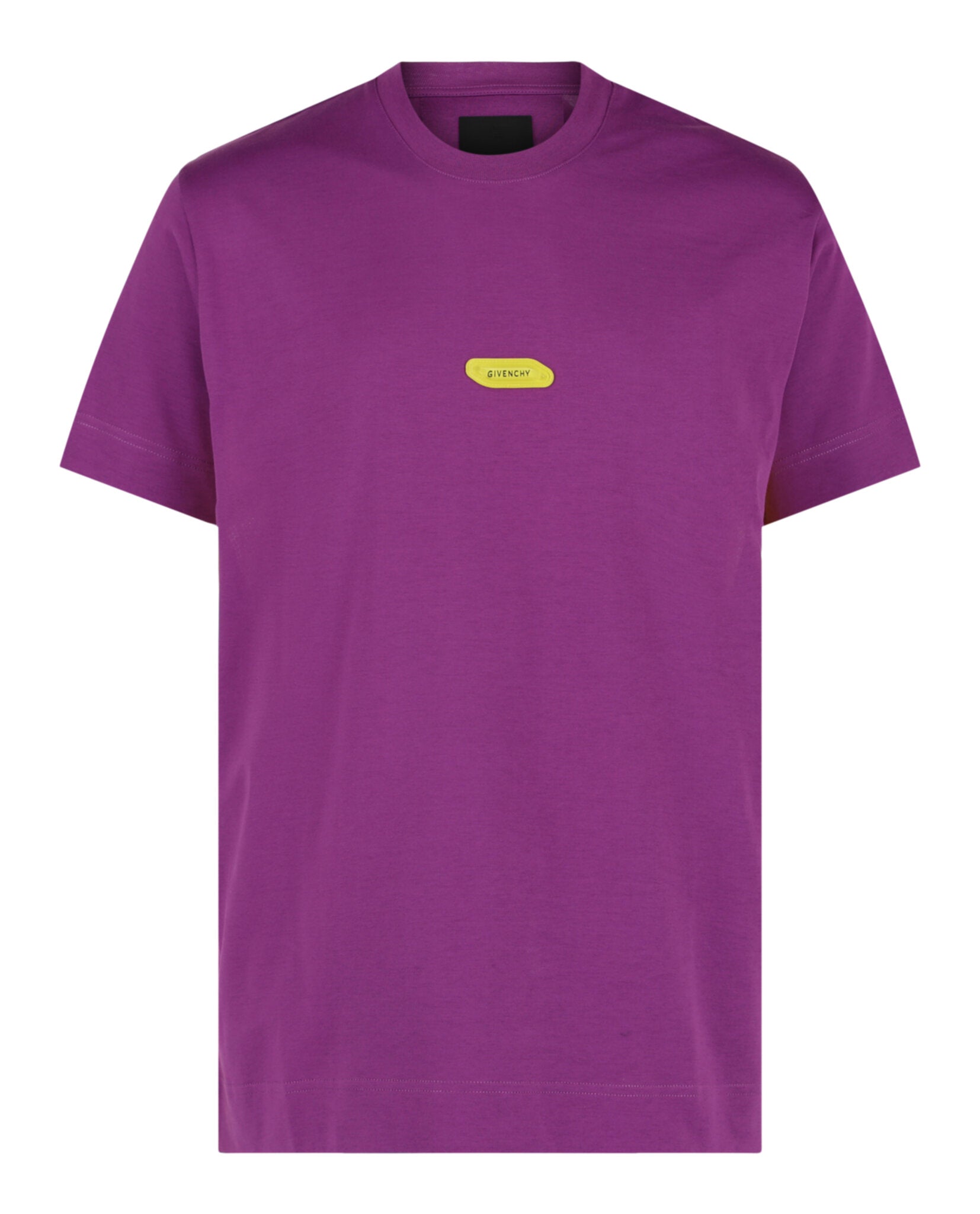 Givenchy Mens Logo Crewneck Short-Sleeve T-Shirt Grape