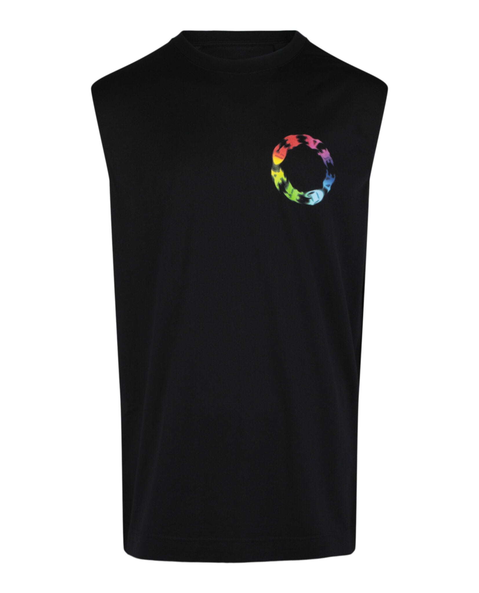 Givenchy Mens Logo Circle Print Slim-Fit T-Shirt