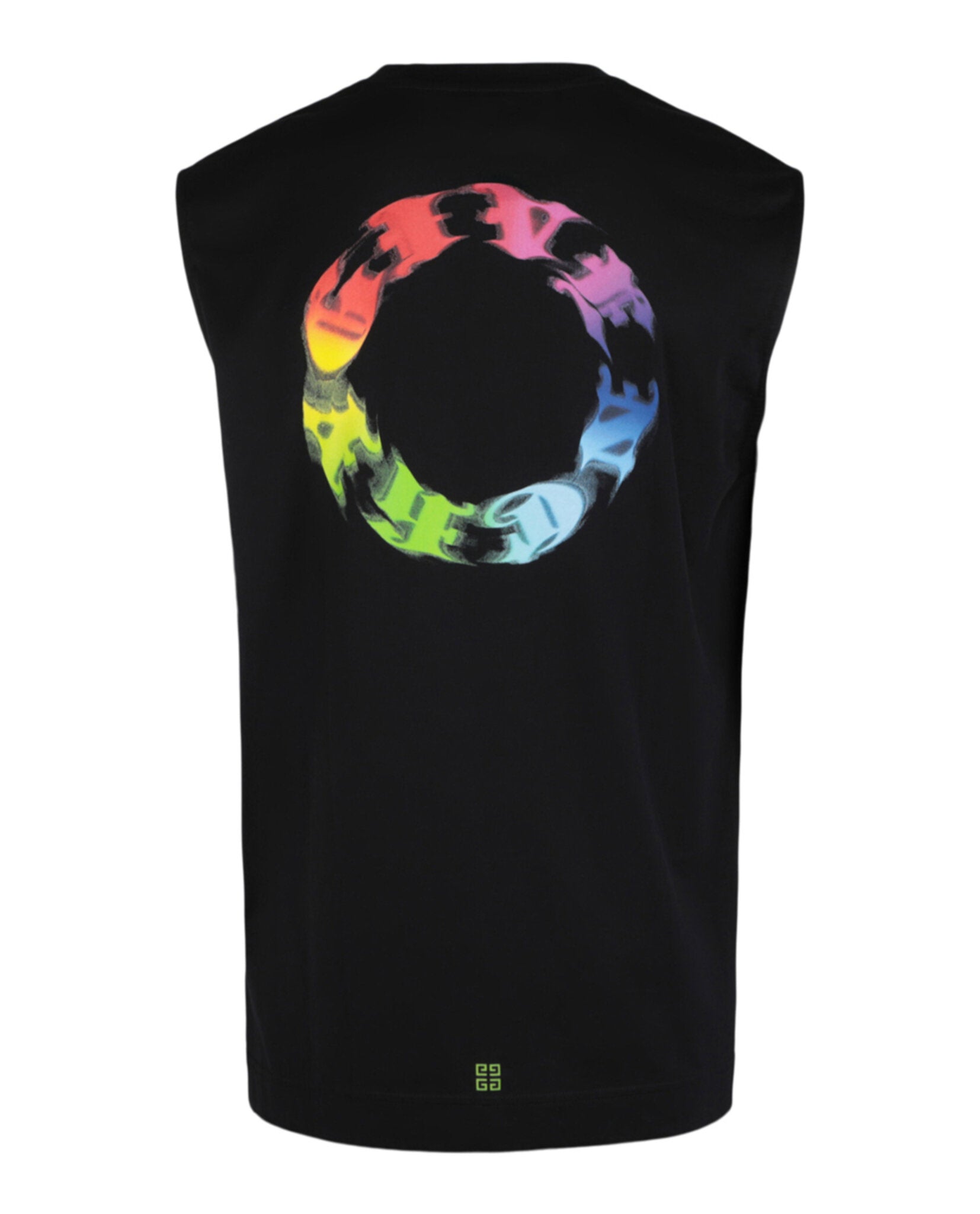 Givenchy Mens Logo Circle Print Slim-Fit T-Shirt