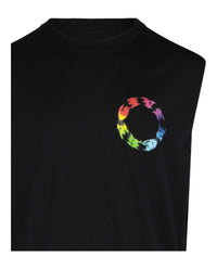 Givenchy Mens Logo Circle Print Slim-Fit T-Shirt