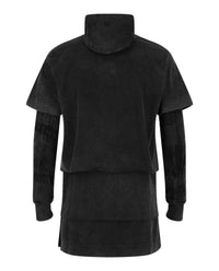 Givenchy Mens Layered Long Sleeve Graphic T-Shirt With Balaclava