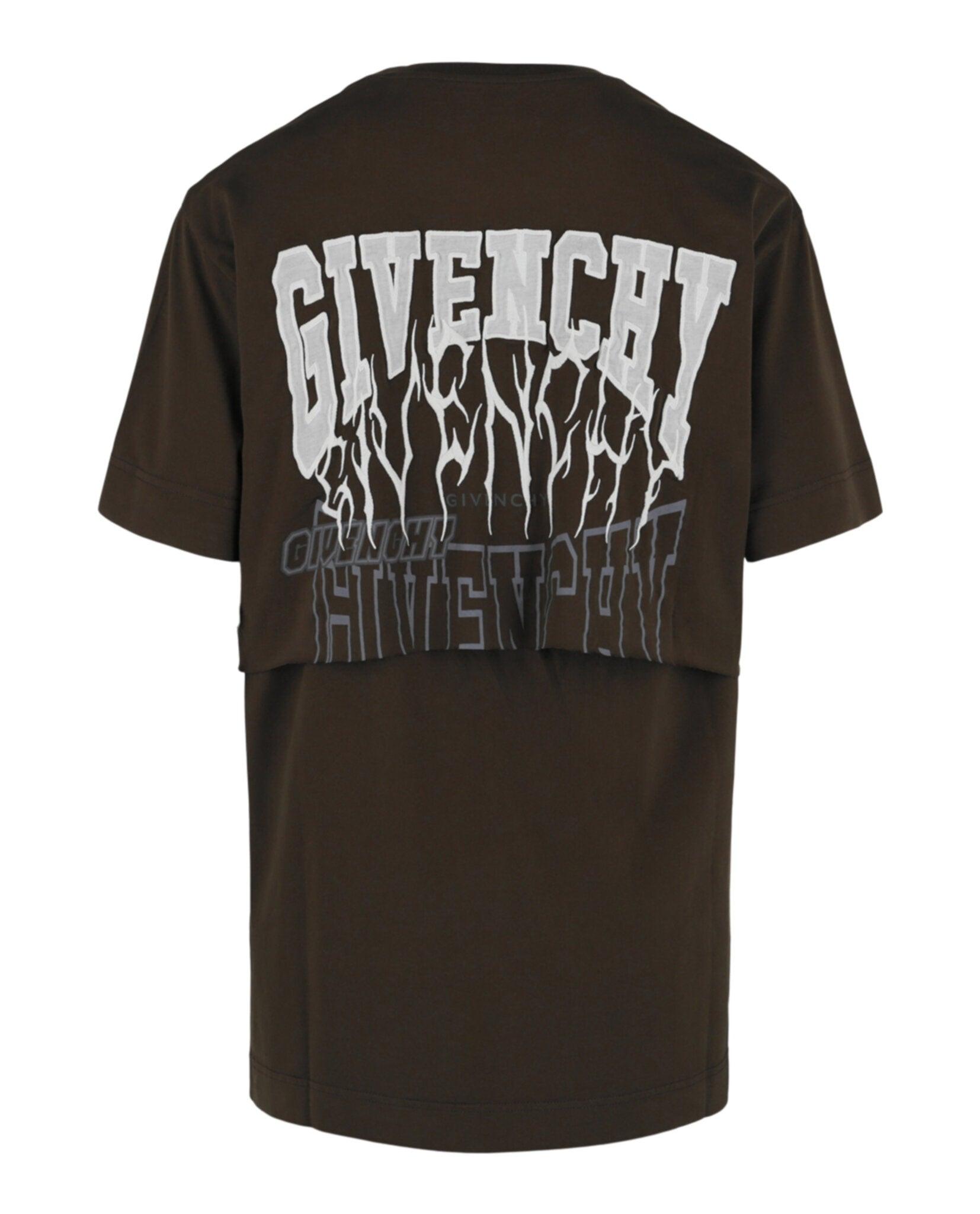 Givenchy Mens Layered Graphic T-Shirt