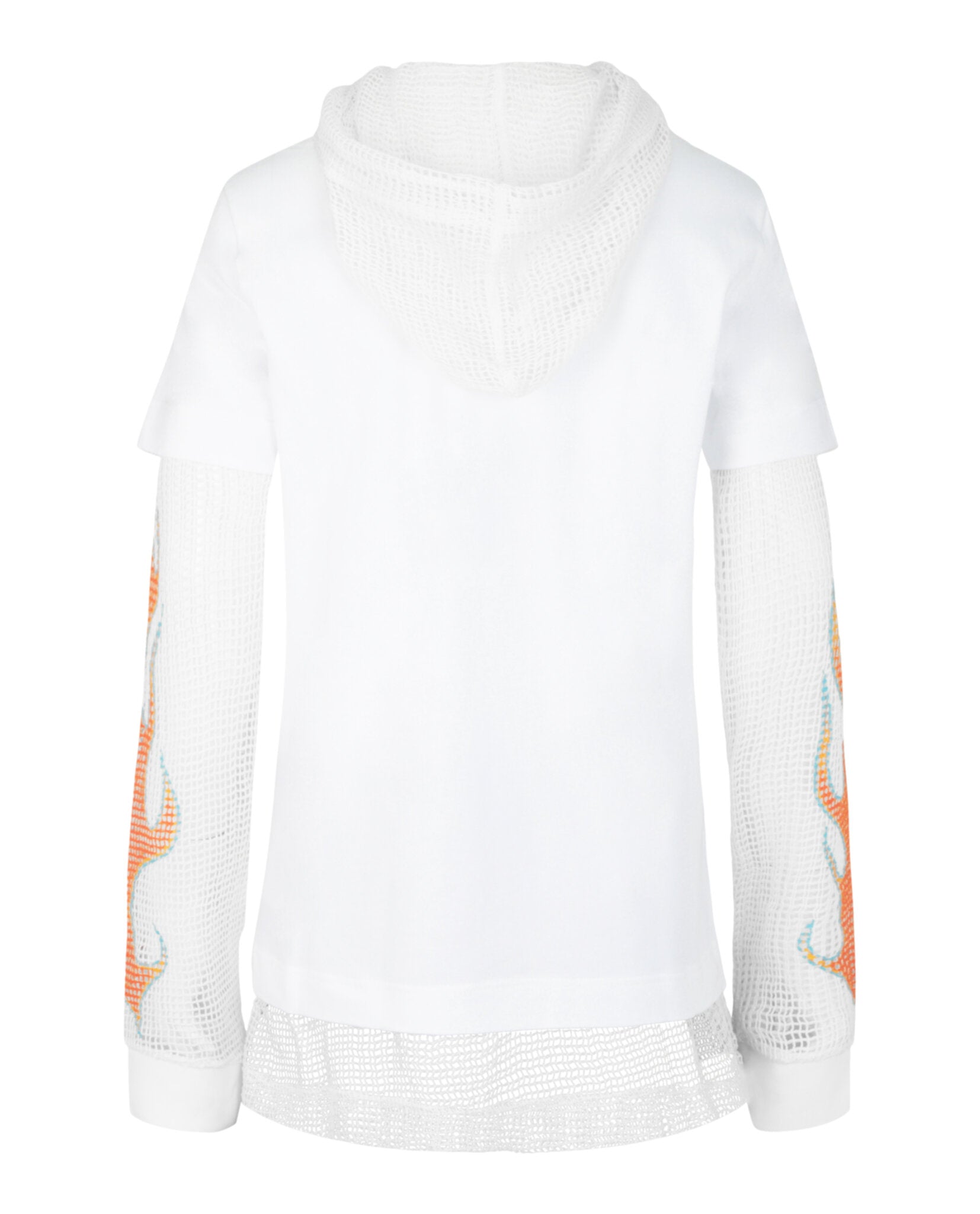 Givenchy Mens Overlapped Hooded T-Shirt In Cotton and Mesh