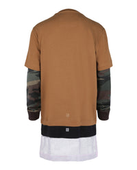 Givenchy Mens Overlapped Long Sleeve T-Shirt