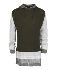 Givenchy Mens Overlapped Hooded T-Shirt