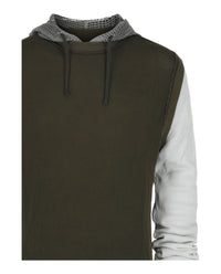 Givenchy Mens Overlapped Hooded T-Shirt
