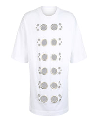 Givenchy Givenchy Mens Eyelet Oversized T-Shirt