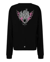 Givenchy Mens Flame-Graphic Long Sleeve T-Shirt