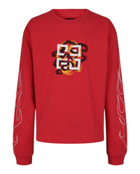 Givenchy Mens Boxy Fit 4G Dragon Long Sleeve T-Shirt