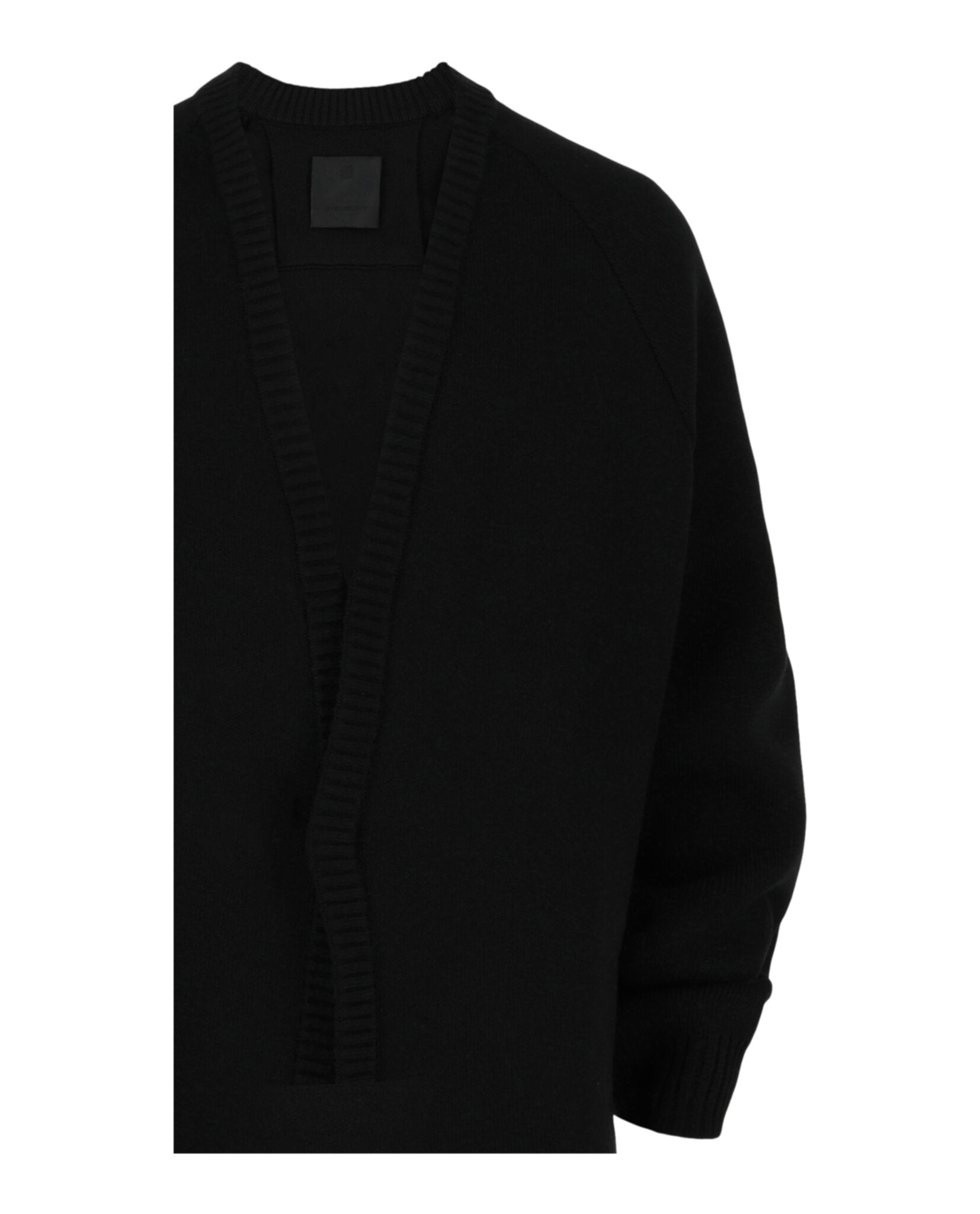 Givenchy Mens Striped-Trim U-Lock Cardigan