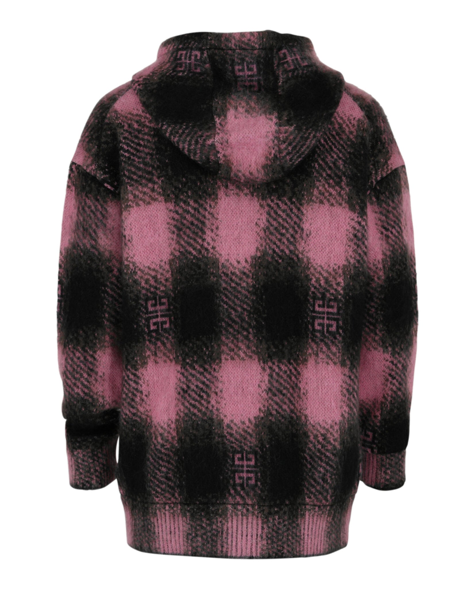 Givenchy Mens 4G Check Hooded Sweater