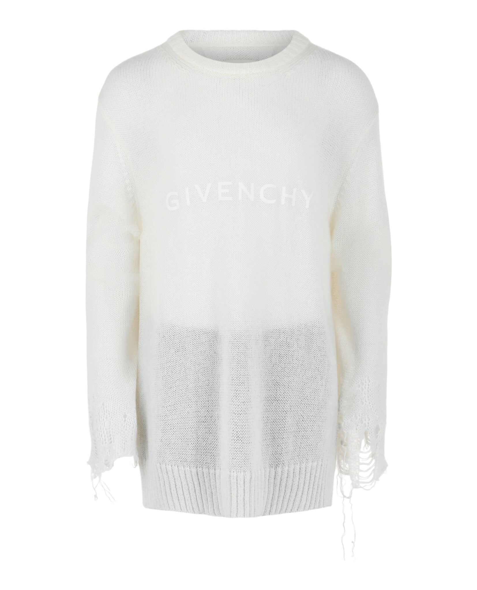 Givenchy Givenchy Mens Distressed Knit Sweater