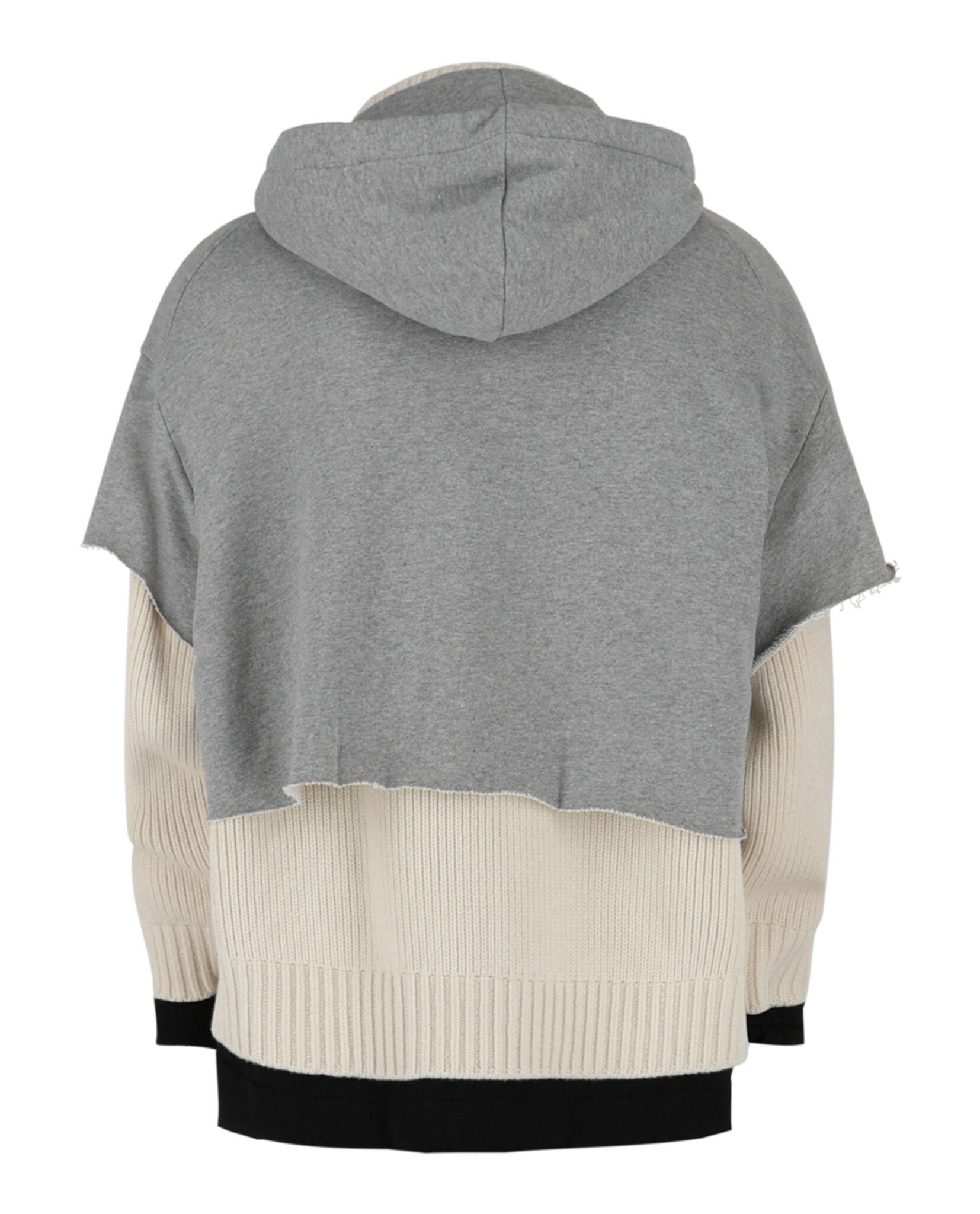 Givenchy Mens Layered Zip-Up Logo Sweater