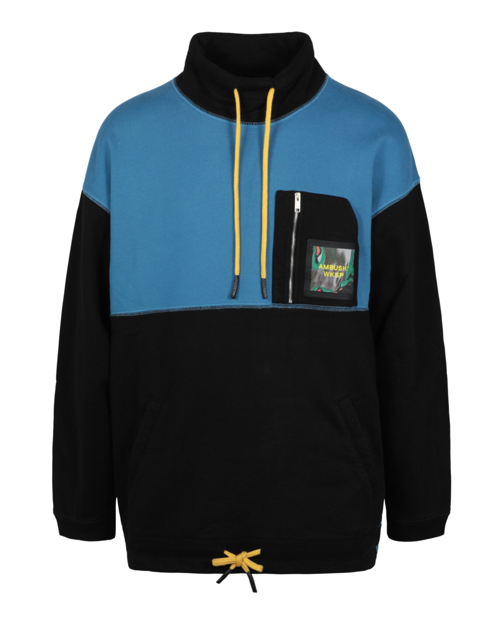 AMBUSH Mens Logo Patch Mockneck Sweatershirt