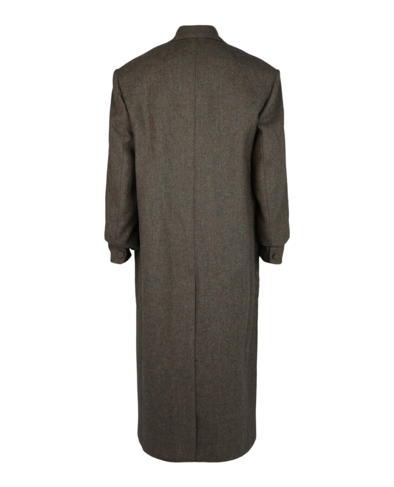 Givenchy Mens Double Breasted Herringbone Coat