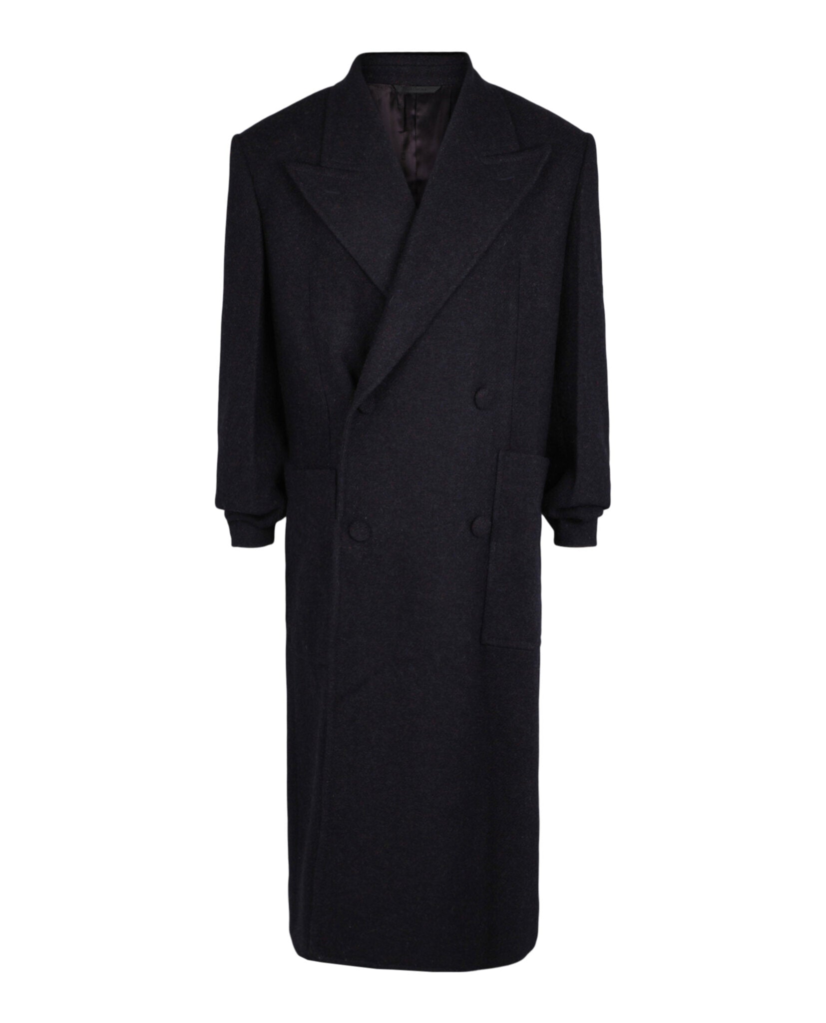 Givenchy Mens Double Breasted Herringbone Coat