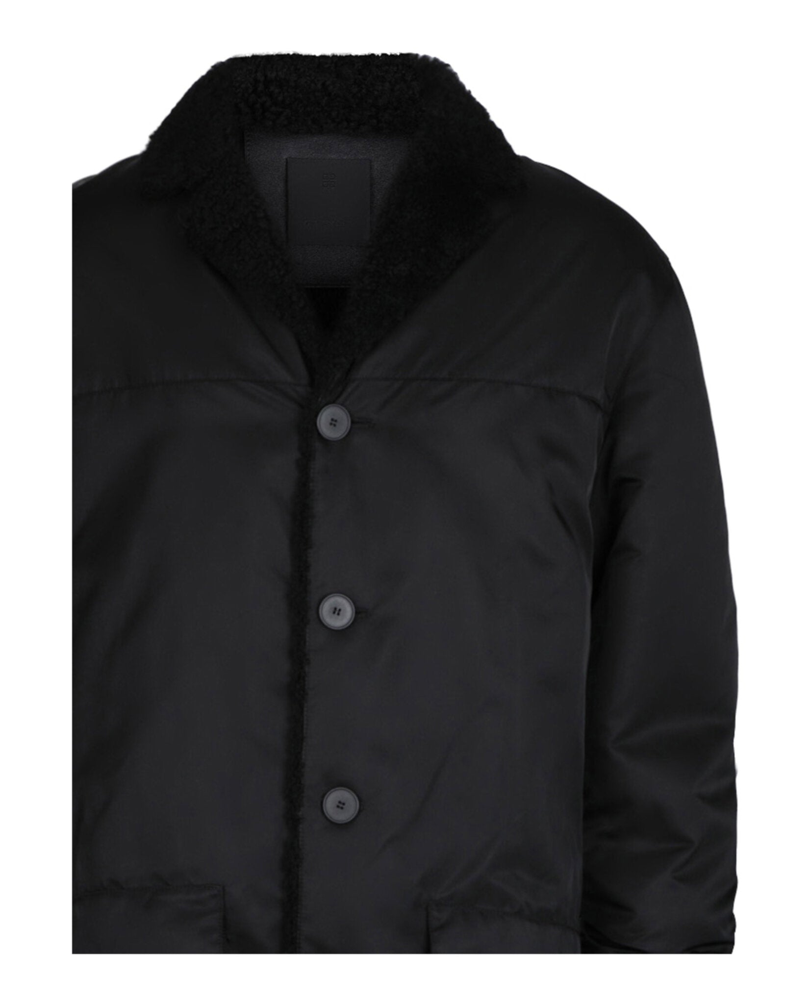 Givenchy Givenchy Mens Nylon And Shearling Trench Coat