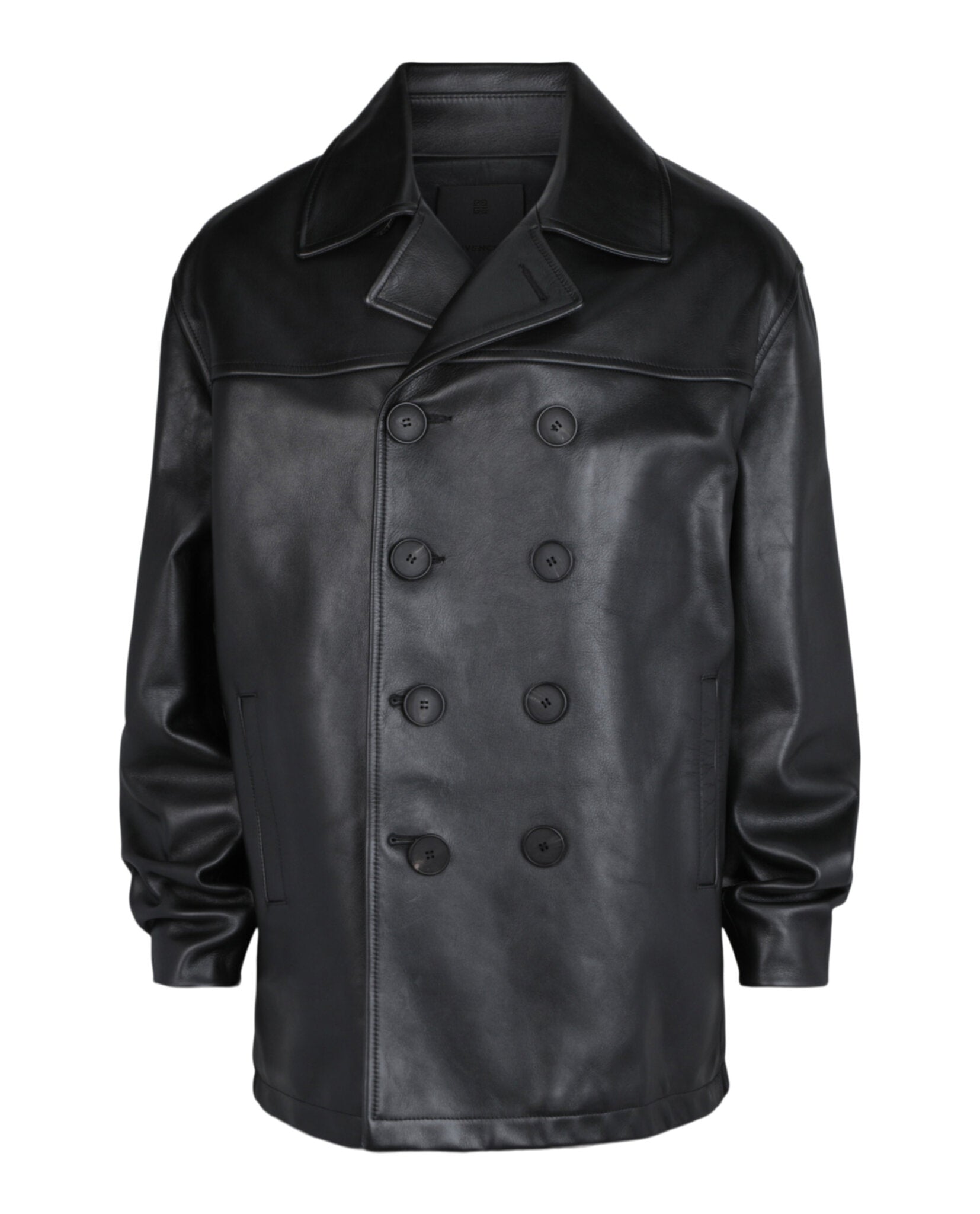 Givenchy Mens Leather Peacoat