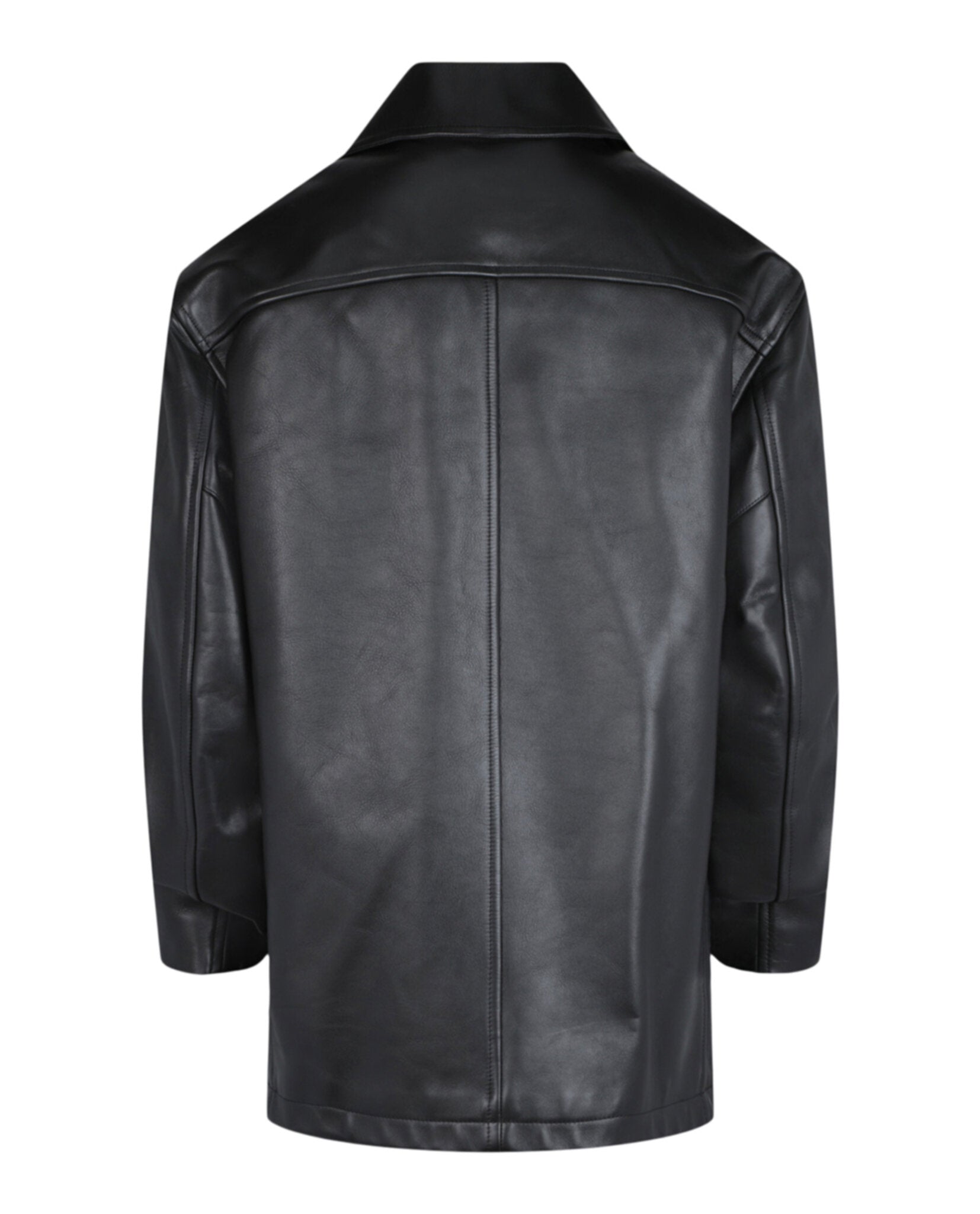 Givenchy Mens Leather Peacoat