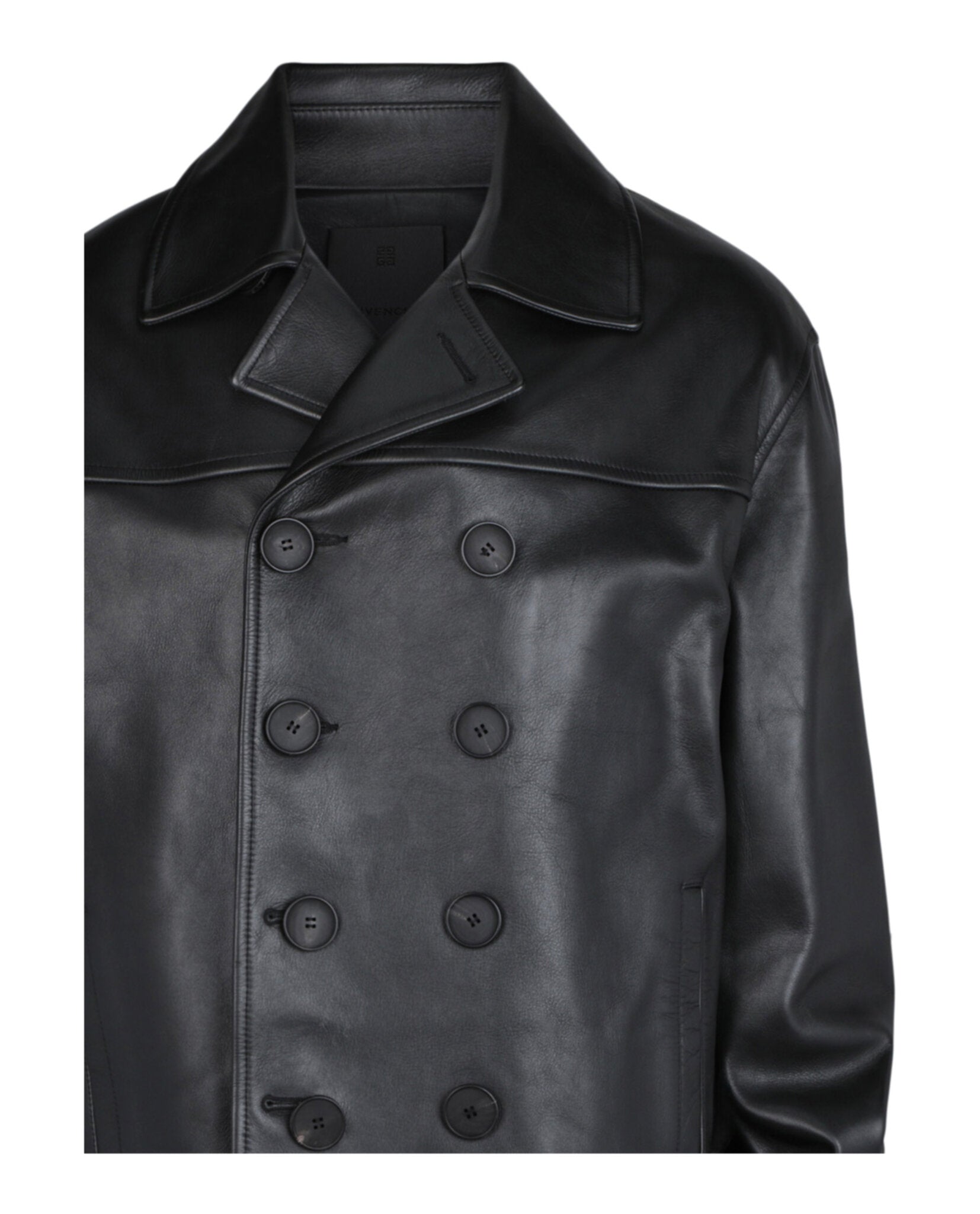 Givenchy Mens Leather Peacoat