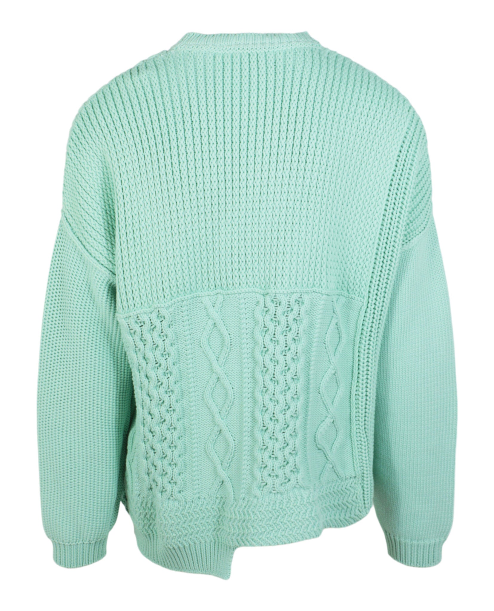 AMBUSH Mens Patchwork Knit Crewneck Sweater