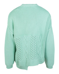 AMBUSH Mens Patchwork Knit Crewneck Sweater
