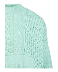 AMBUSH Mens Patchwork Knit Crewneck Sweater