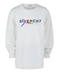 Givenchy Givenchy Mens Logo Embroidered Sweatshirt