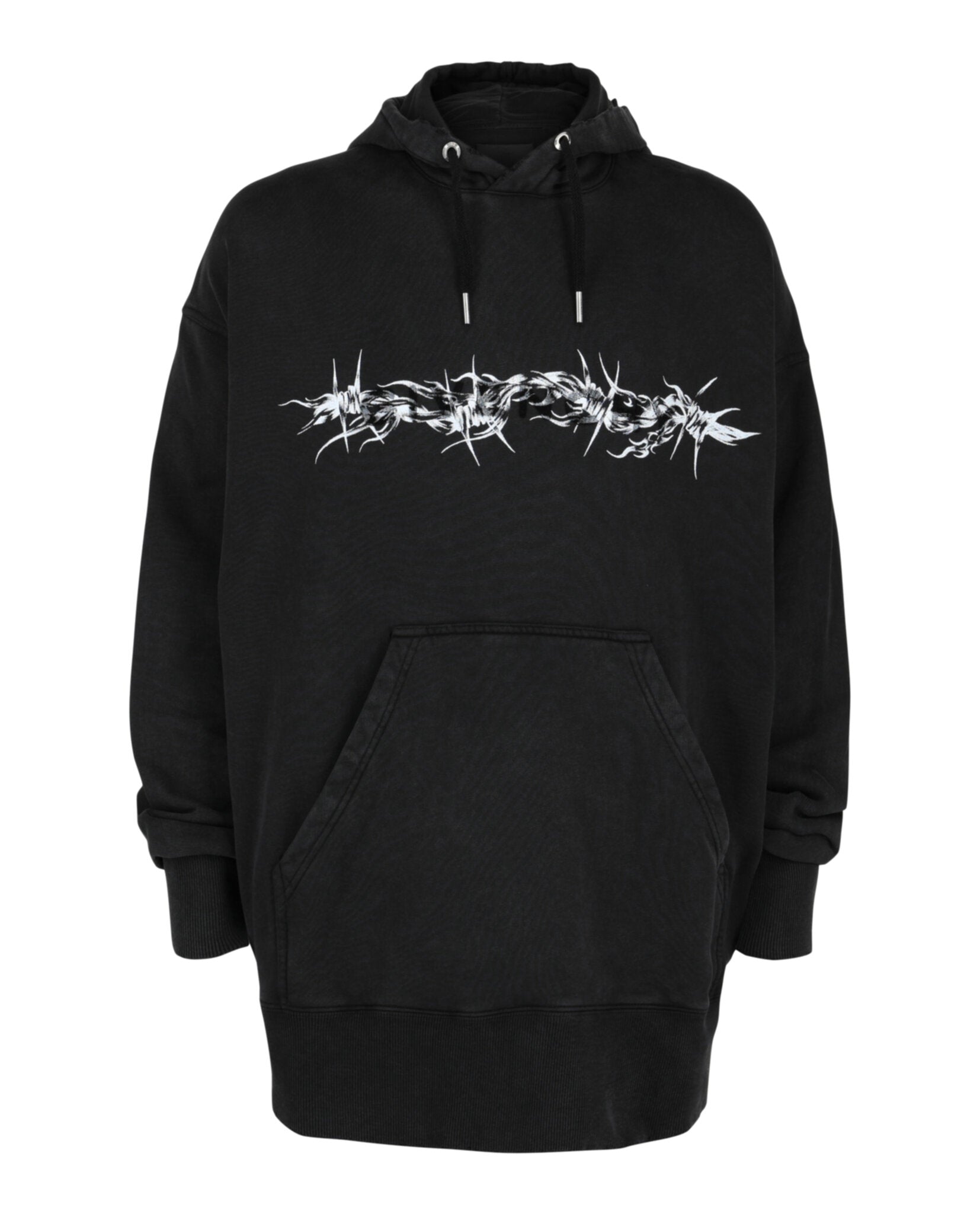 Givenchy Mens Graphic Printed Hoodie Regular L Black