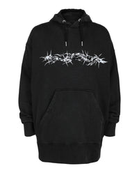 Givenchy Mens Graphic Printed Hoodie Regular L Black