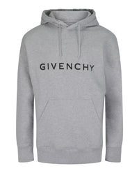 Givenchy Mens Slim-Fit Logo Print Hoodie
