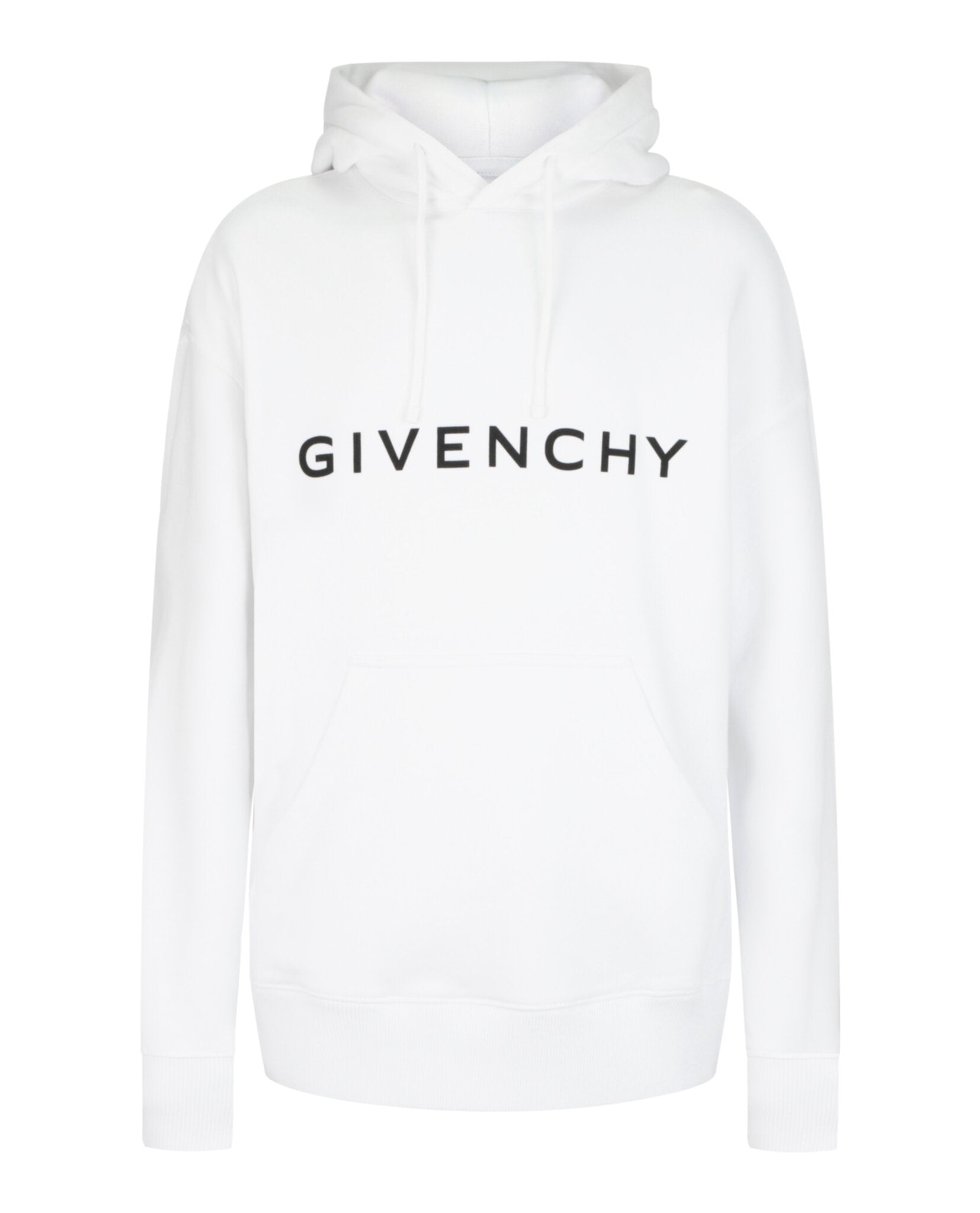Givenchy Mens Slim-Fit Logo Print Hoodie