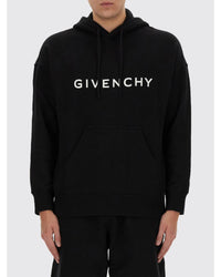 Givenchy Paris Logo Hoodie Men Black Sweaters & Sweatshirts