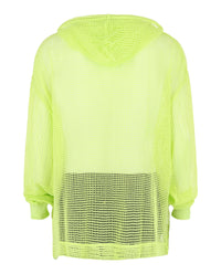 Givenchy Mens Hooded Mesh Long Sleeve T-Shirt