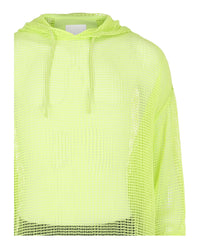 Givenchy Mens Hooded Mesh Long Sleeve T-Shirt